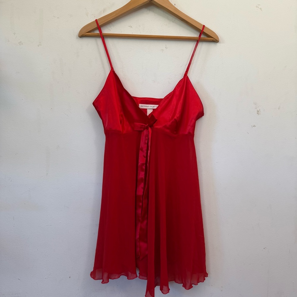 Victoria’s Secret Elegant Red Women's Babydoll Nightgown S